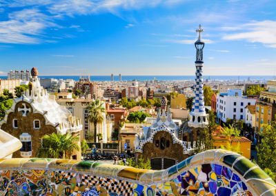 Park Guell in Barcelona Spain
