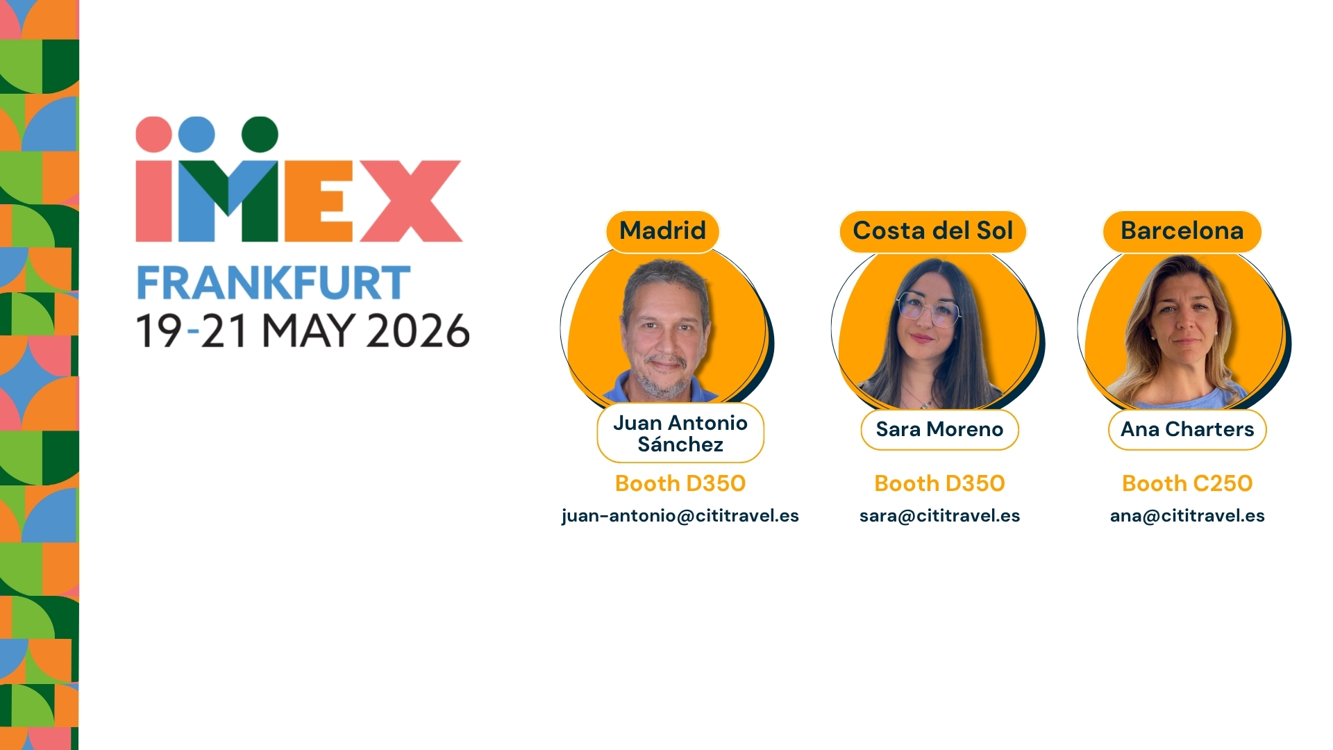 Cititravel DMC at IMEX Frankfurt 2026 — 19-21 May